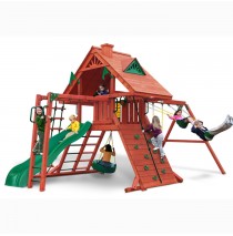 Sun Palace II Cedar Swing Set With Monkey Bars by Gorilla Playsets